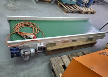Taśmociąg prosty, przenośnik taśmowy 195 x 60 cm - mkvplast.pl