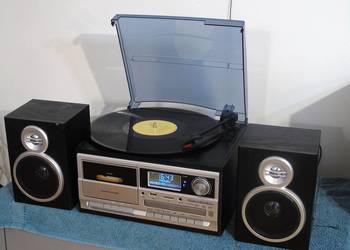 Gramofon z radiem RDS DAB CD USB mp3 i mag i kol. DOSTAWA