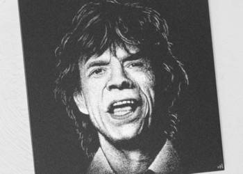Mick Jagger Rolling Stones Grawerowany obraz...