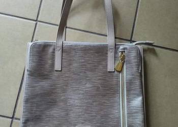 Monnari torba shopper wężowa pudrowy brudny róż