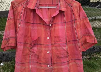 Red Plaid Short Sleeve Shirt