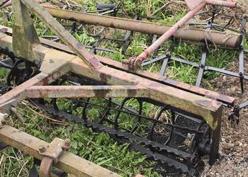 Agregat uprawowy bierny 2,4 m, brona zębowa z wałem rurowym – stary typ