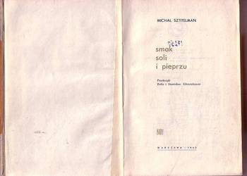 (5982) SMAK SOLI I PIEPRZU – MICHAŁ SZTITELMAN