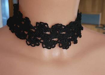 Choker szydełkowy, handmade
