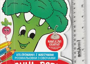 Kolorowanki z warzywami. Brokuł Borys.