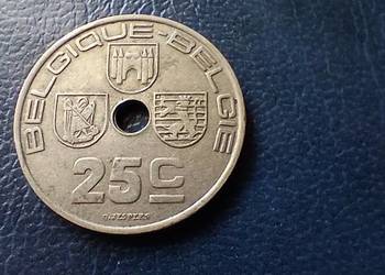 Stare monety 25 cent 1919 Belgia