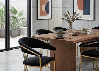 Krzesło Tapicerowane Marci Czarne, Wysyłka 24H, Dostawa 0zł!