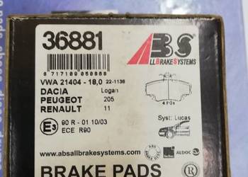Klocki hamulcowe - kpl. ABS. 36881