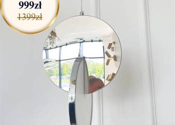 Żyrandol srebrny nowoczesny, lampa wisząca do salonu Żyrandol srebrny nowoczesny, lampa wisząca do salonu