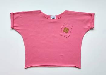 T-Shirt unisex Poli Oli Cukierkowy róż 92-116