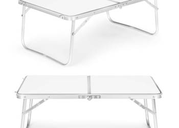 Stolik turystyczny mały stół piknikowy składany 60x40 cm biały MultiGarden