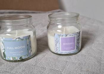 świeczka świeca świeczki zapachowe w słoiczku 2szt full moon wisteria