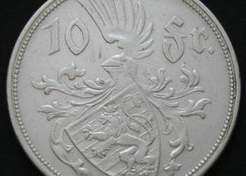 Luksemburg 10 franków 1929 - księżna Charlotte - SREBRO