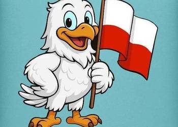 Ekologiczna patriotyczna bluza młodzieżowa orzełek flaga Polska