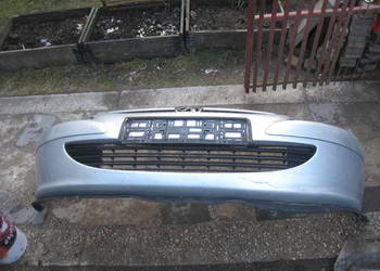 Zderzak przedni przód Peugeot 307 srebrny przedlift 01-05