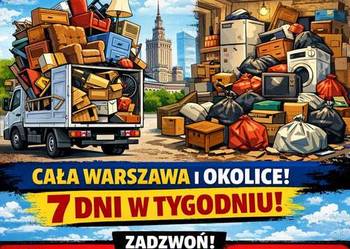 WYWÓZ MEBLI GABARYTÓW wynoszenie na śmietnik tanio 7dni
