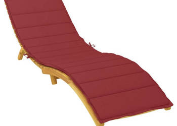 Poduszka na leżak winna czerwień 200x60x3 cm tkanina Oxford WM-314212
