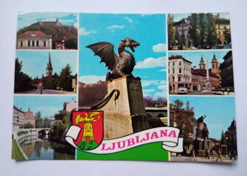 Pocztówka z Jugosławii - Ljubljany