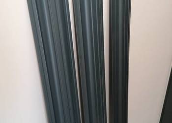 Metalowe sztachety w 2 gatunku - 7016p - GRAFIT POŁYSK
