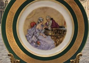 LIMOGES*Patera kolekcjonerska w manierze Neorokoko, obficie złocona, inspir