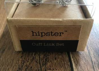 Piękne i oryginalne spinki do koszuli - "hipster"- róża.