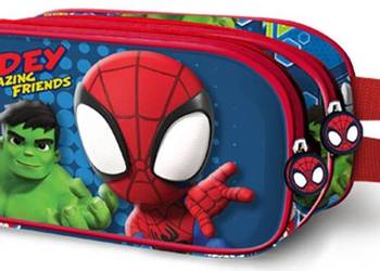 Piórnik 2 Przegrody Spidey Saszetka 3D Hulk Spiderman