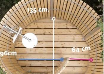 Prysznic ogrodowy, zabudowa prysznica, przebieralnia plażowa