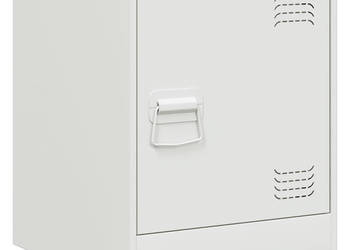 Szafka nocna biała 345x39x44 cm stal WM-841617