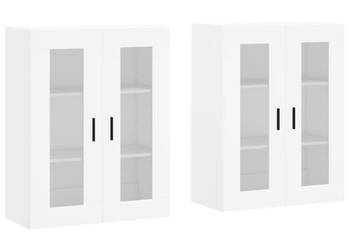 Wiszące szafki 2 szt. białe materiał drewnopochodny WM-3197953