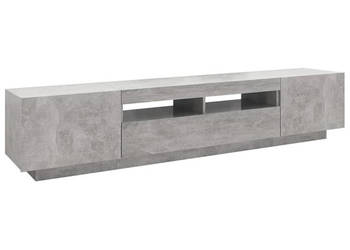 Szafka pod TV z oświetleniem LED szarość betonu 200x35x40 cm WM-3081910