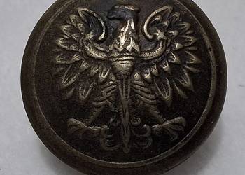 Guzik na stopce, orzeł bez korony, 22x12mm (Kolekcje)