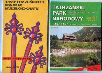 Tatrzański Park Narodowy 3 Mapy