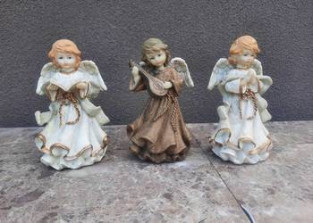 3x Figurka aniołek kompozyt 14cm
