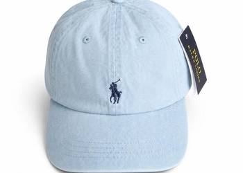 Czapka z daszkiem Polo Ralph Lauren błękitna nowa z metką