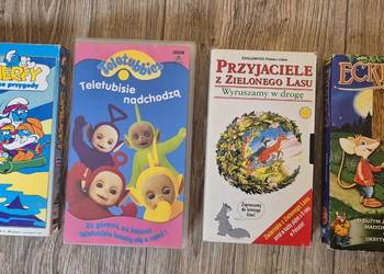 Bajki kaseta video VHS mix smerfy, teletubisie, eckhart, przyjaciele...