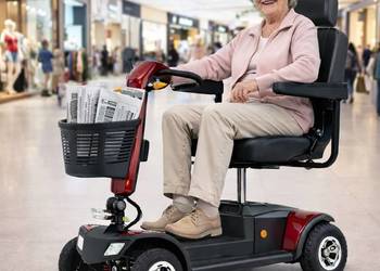 NOWY skuter inwalidzki elektryczny ECO DELUXE na zakupy lub spacer SKŁADANY