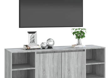 Szafka pod TV szary dąb sonoma 130x35x50 cm WM-813054