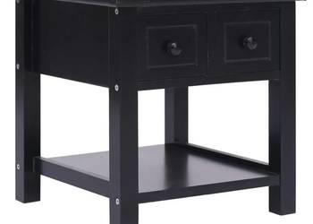 vidaXL Stolik boczny, czarny, 40 x 40 x 40 cm(SKU:284071)