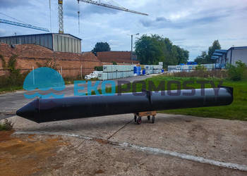 Pływak rurowy PE-HD 630mm - 6m, pomost pływający, platforma pływająca