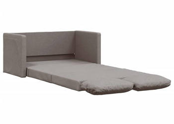 Sofa podłogowa 2-w-1 kolor taupe 112x174x55 cm tkanina WM-353969