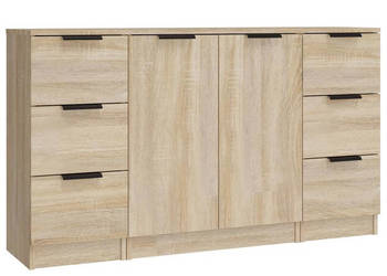 Szafki 3 szt. dąb sonoma materiał drewnopochodny WM-3115838