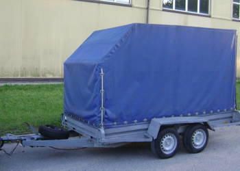 Przyczepka przyczepa zarejestrowana dwuosiowa 310x160 z hamulcem