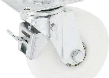 Koło skrętne PA Ø 150x40 mm z hamulcem, podstawa montażowa: 115x85 mm nośn…