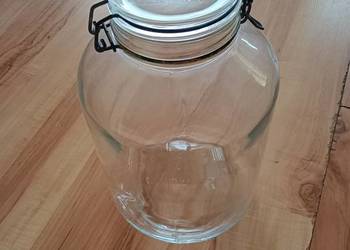 słoik słój duży na przetwory szklany zamykany wys. 28cm śr. 18/9,5cm