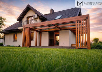 Zadaszenie tarasu | Producent | szkło i lamele pionowe