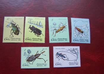 Kuba 1980 MNH Mi. 2448/53 Fauna Owady a