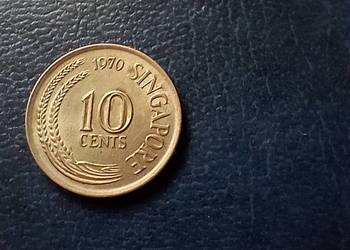 Stare monety 10 cent 1970 Singapur