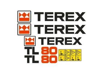 Naklejki oklejenie TEREX TL80 Zamiennik