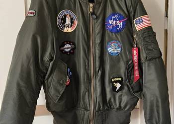 Kurtka flek flyers XL khaki zielona wiosna super naszywki wojskowe alp