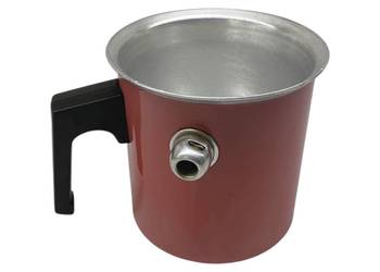 Stary aluminiowy garnek na mleko 1L PRL